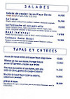 La Plage Dorée menu