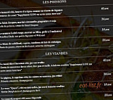 Le Pavillon de la Tourelle menu