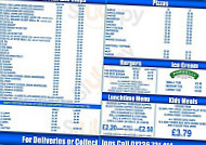 Oasis Fish And Chips menu