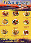 Le Soleil d'Istanbul menu