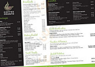 Coffee Pronto menu