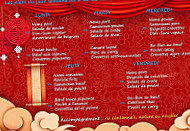 La Villa D'Asie menu