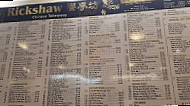 Rickshaw Chinese Take Away menu