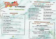 Fahrenheit Cafe menu