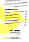 Le Bistrot de Gilles menu