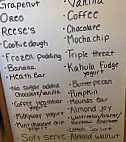 Meadowland Ice Cream menu