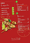 Tawouk & Falafel menu