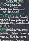 L'Appart des Frangines menu