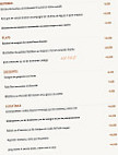 Cafe des arts menu