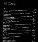 Café De La Paix menu