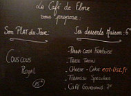 Café De Flore menu