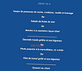 La Fregate menu