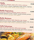 La Paella menu