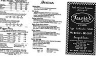 Fergie's Pizza menu