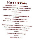 Le Colombier menu