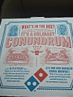 Domino's Pizza menu