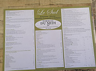 Le Sud menu