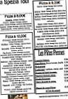 La Spézia menu