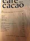 Baobab menu