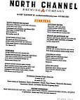 North Channel Brewing menu