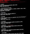 Pizza Calypso menu