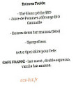 CafÉ Bunna menu