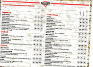 Tippy's Pizzeria menu