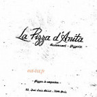 La Pizza d'Anita menu