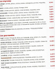 Porte d'Italie menu