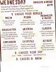 The Lighthouse menu