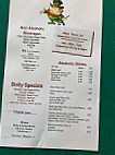 Twilliger's menu