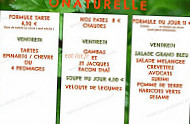 O'naturelle menu