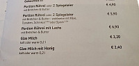 Cafe Kaiser menu