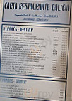 Hostal Galicia menu