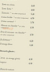 Il Ristorante menu