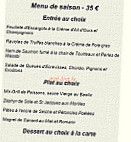 Le Rouget Noir menu