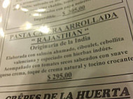 Su Casa Pilar menu