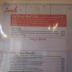 Three Roofs Cafe menu