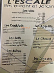 L'escale menu