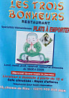 Les 3 Bonheurs menu