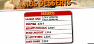 Speed Pizza menu