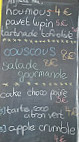 Bistro Doudou menu