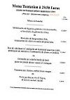 Le Grenadin menu