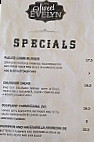 Sweet Evelyn Brunswick menu