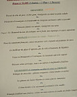 Le Saint Martin menu