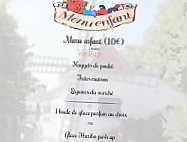 Le Moulin Vert menu