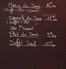 Café De La Gare menu