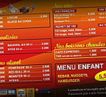 Kebab O'Delices menu