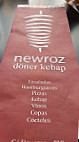 Newroz Doener Kebap menu