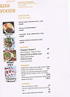 Kiss Foods menu